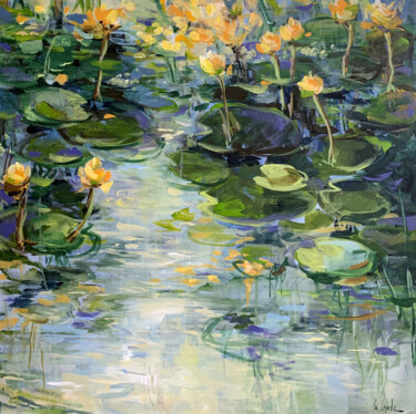 "The water lily pond…" başlıklı Tablo Irina Laube tarafından, Orijinal sanat, Akrilik