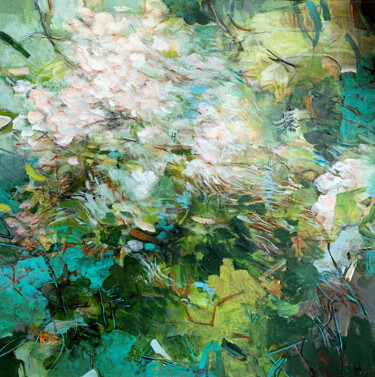 Картина под названием "The start of spring" - Irina Laube, Подлинное произведение искусства, Акрил