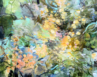 Peinture intitulée "Springtime" par Irina Laube, Œuvre d'art originale, Acrylique
