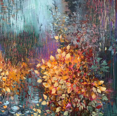 Malarstwo zatytułowany „Deep into the forest” autorstwa Irina Laube, Oryginalna praca, Akryl
