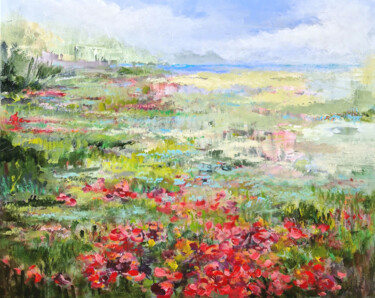 Pintura intitulada "Summer in bloom" por Irina Laube, Obras de arte originais, Acrílico