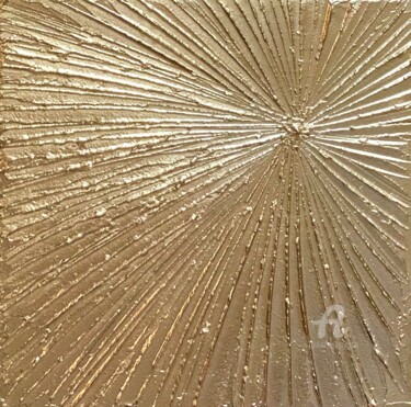 Картина под названием "Золотое сияние" - Ирина Матвеева, Подлинное произведение искусства, Гипс