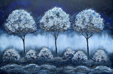 Картина под названием "Зимняя сказка" - Ирина Матвеева, Подлинное произведение искусства, Акрил