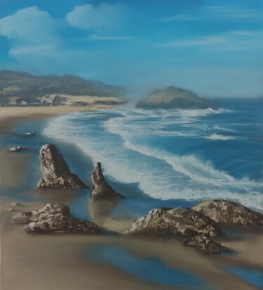 Painting titled "Ocean. Океан" by Irina Nikulina, Original Artwork, Pastel