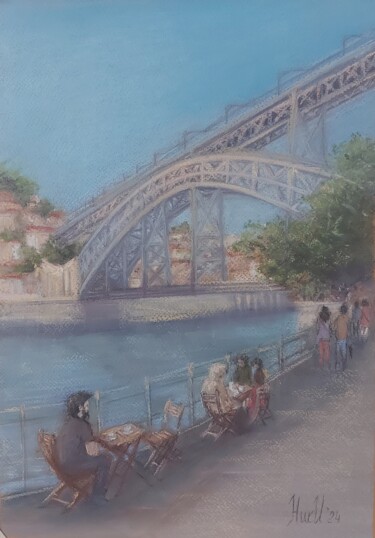 「Порту. Porto」というタイトルの絵画 Irina Nikulinaによって, オリジナルのアートワーク, パステル