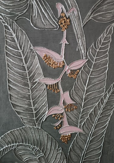 "Painting of tropica…" başlıklı Tablo Irina Oleynik tarafından, Orijinal sanat, Akrilik