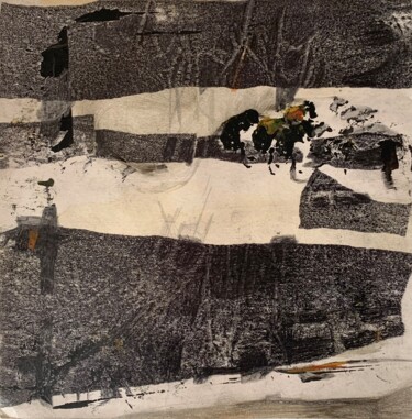 「Black and White」というタイトルの絵画 Irina Predaによって, オリジナルのアートワーク, アクリル ウッドストレッチャーフレームにマウント