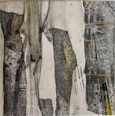 Pintura titulada "The Gray Mountain" por Irina Preda, Obra de arte original, Acrílico Montado en Bastidor de camilla de made…
