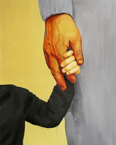 Schilderij getiteld "Trust / Доверие" door Irina Safiullina, Origineel Kunstwerk, Olie
