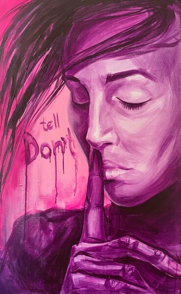 Картина под названием "Silence / Молчание" - Irina Safiullina, Подлинное произведение искусства, Акрил