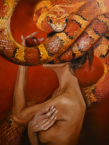 Painting titled "Doubt" by Irina Sazonova, Original Artwork, Oil