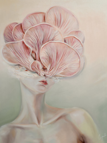 Pintura intitulada "Pink Glasses" por Irina Sazonova, Obras de arte originais, Óleo