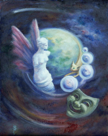 Pittura intitolato "Venus soul. Origina…" da Irina Sumanenkova, Opera d'arte originale, Olio Montato su Telaio per barella i…