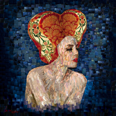 Digitale Kunst mit dem Titel "Josefine" von Irina Tsypilova, Original-Kunstwerk, Digitale Malerei