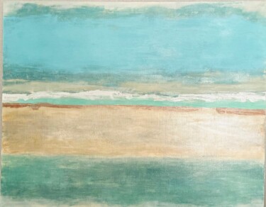 Картина под названием "Пляж" - Ирина Ускорева, Подлинное произведение искусства, Масло