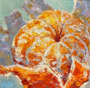 Картина под названием "Спелый мандарин" - Ирина Ускорева, Подлинное произведение искусства, Масло