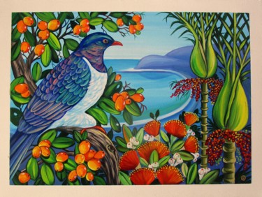 Pittura intitolato "Northland Summer" da Irina Velman, Opera d'arte originale, Acrilico