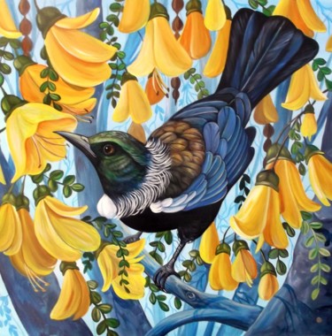 Картина под названием "Spring in the air" - Irina Velman, Подлинное произведение искусства, Акрил