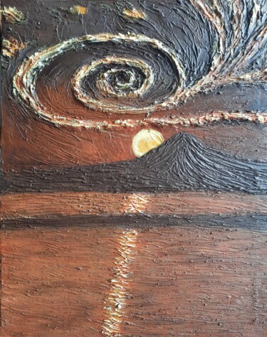 Картина под названием "Око небес" - Ирина Вишнякова, Подлинное произведение искусства, Акрил