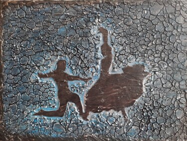 Картина под названием "Танец в ночи" - Ирина Вишнякова, Подлинное произведение искусства, Акрил