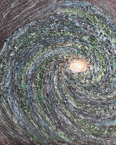 Картина под названием "Магия космоса" - Ирина Вишнякова, Подлинное произведение искусства, Акрил