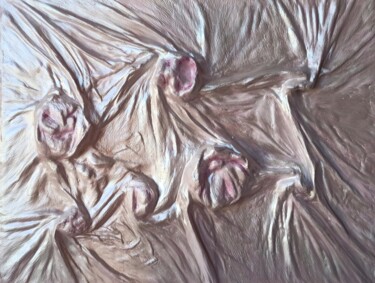 Картина под названием "НЕЧТО" - Ирина Вишнякова, Подлинное произведение искусства, Акрил