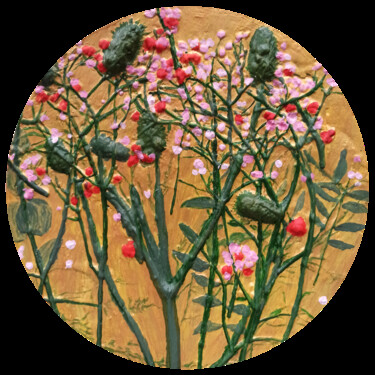 Peinture intitulée "Цветы памяти" par Irina Vishniakova, Œuvre d'art originale, Acrylique