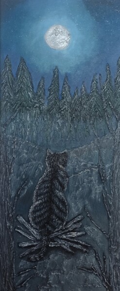 Peinture intitulée "Тайна леса" par Irina Vishniakova, Œuvre d'art originale, Acrylique