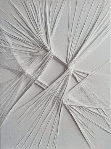 Картина под названием "Снежность" - Ирина Вишнякова, Подлинное произведение искусства, Ткань