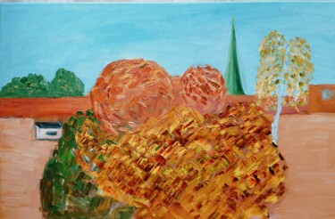 Pintura titulada "Une flamme un autom…" por Irina Voloshina, Obra de arte original, Oleo Montado en Bastidor de camilla de m…
