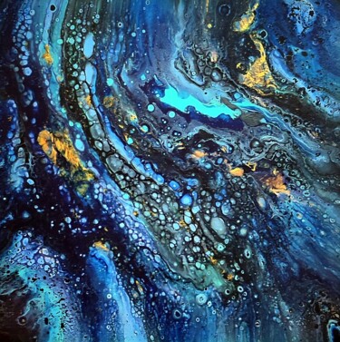 Malarstwo zatytułowany „Галактика” autorstwa Irina Vulpe, Oryginalna praca, Akryl Zamontowany na Drewniana rama noszy