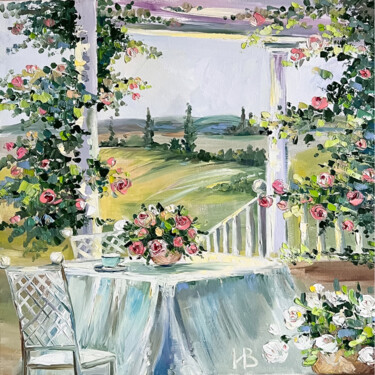 Painting titled "Summer day" by Irina Zelenina, Original Artwork, Oil