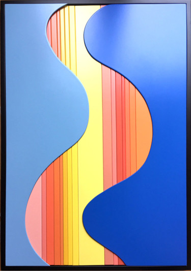 Painting titled "DUNE" by Irina Duquesne Et Philippe Dufay, Original Artwork, Lacquer