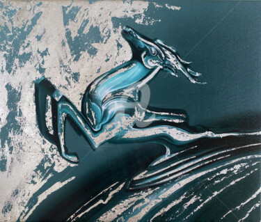 Цифровое искусство под названием "GAZ-21" - Irina Ziborova, Подлинное произведение искусства, Цифровая живопись Установлен н…