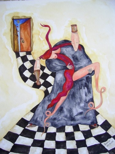 Painting titled "Castle Move" by Irina Basalik El Houri, Original Artwork