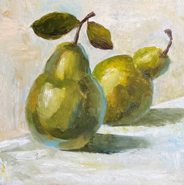 Painting titled "Pears" by Irina Shepchenko, Original Artwork, Oil