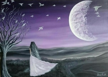 Painting titled "Dreaming of Lonelin…" by Irina E.A, Original Artwork