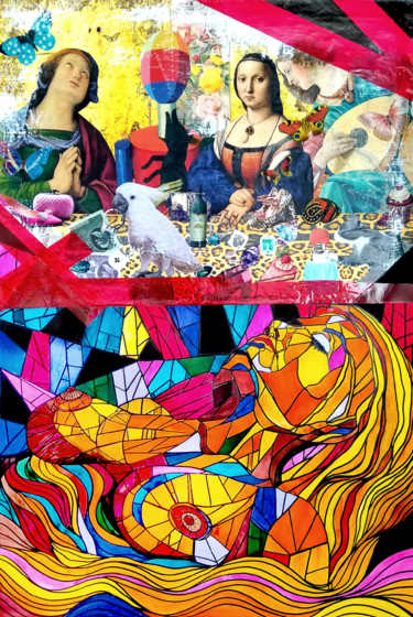 Collages titled "Contemporary Fantas…" by Irina Bast, Original Artwork, Collages