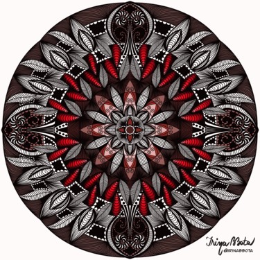 Digitale Kunst getiteld "Mandala" door Irina Bbota, Origineel Kunstwerk, 2D Digital Work