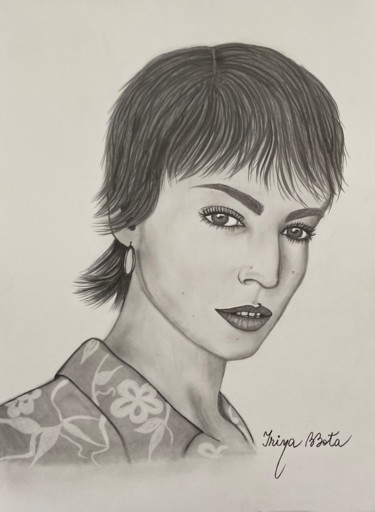 Drawing titled "Ursula Cordero aka…" by Irina Bbota, Original Artwork, Pencil