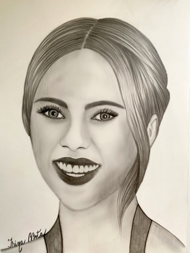 Drawing titled "Scarlett Johansson…" by Irina Bbota, Original Artwork, Pencil