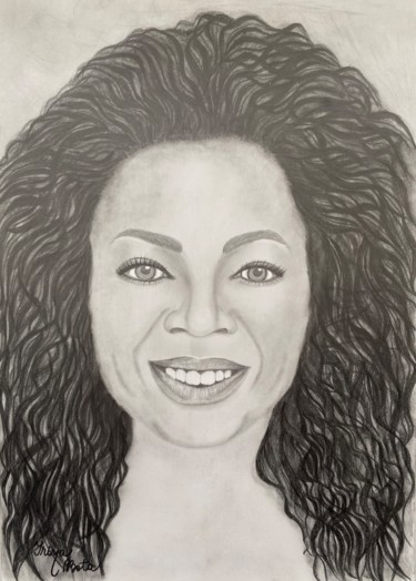 Drawing titled "Oprah Winfrey portr…" by Irina Bbota, Original Artwork, Pencil