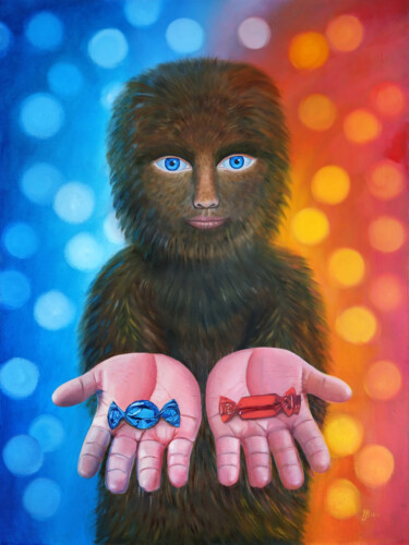 Treat Painting titled "Treat" by Irina Bogdanova, Original Art, Oil
