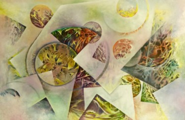 Картина под названием "Параллельные миры…" - Irinele, Подлинное произведение искусства, Масло