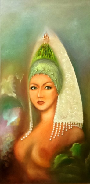 Painting titled "Моя душа (Mon âme)" by Irinele, Original Artwork, Oil