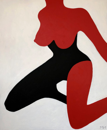 Картина под названием "Связывание/Binding" - Irina Manannikova, Подлинное произведение искусства, Темпера