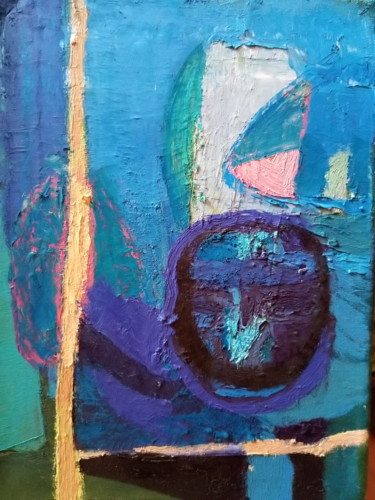 A face from tomorow Painting titled "A face from tomorow" by Irina Gardeva, Original Art, Oil