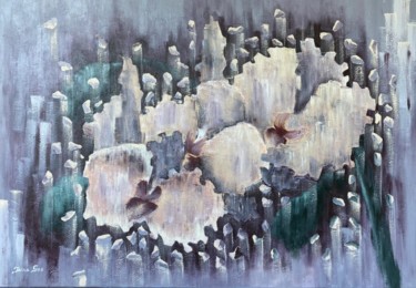 Peinture intitulée ""Orchid"" par Irina Ges, Œuvre d'art originale, Acrylique