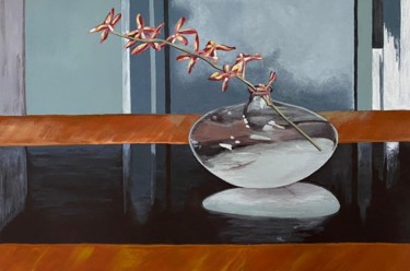 Картина под названием ""Crocosmia" still l…" - Irina Ges, Подлинное произведение искусства, Акрил