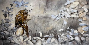 Painting titled ""Wind of change" te…" by Irina Ges, Original Artwork, Acrylic